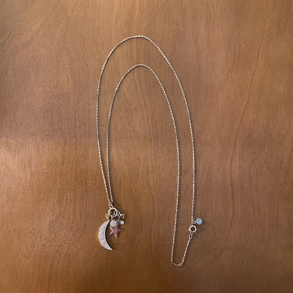 LOFT Crescent Moon Charm Necklace